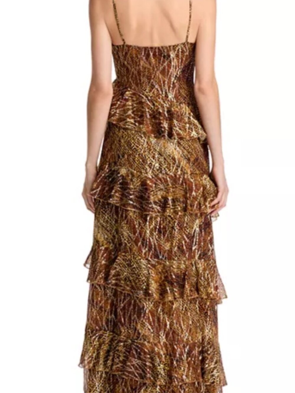 NWT Ramy Brook Aneta Ruffle Gown 8 - Picture 2 of 5